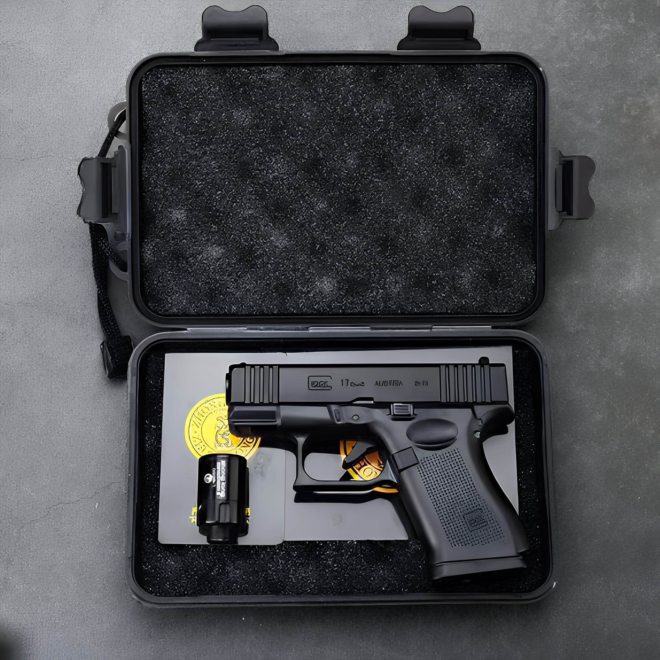 Glock 17 Pistol Lighter gift set with accessories