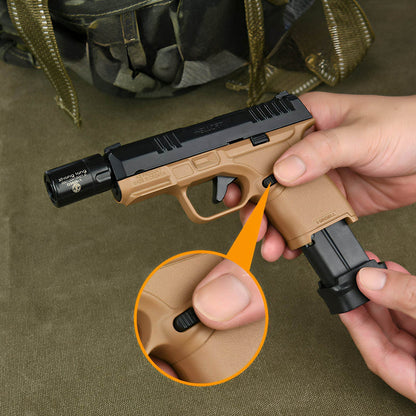 Hellcat-style refillable jet lighter with replaceable magazine detail and double-jet burner